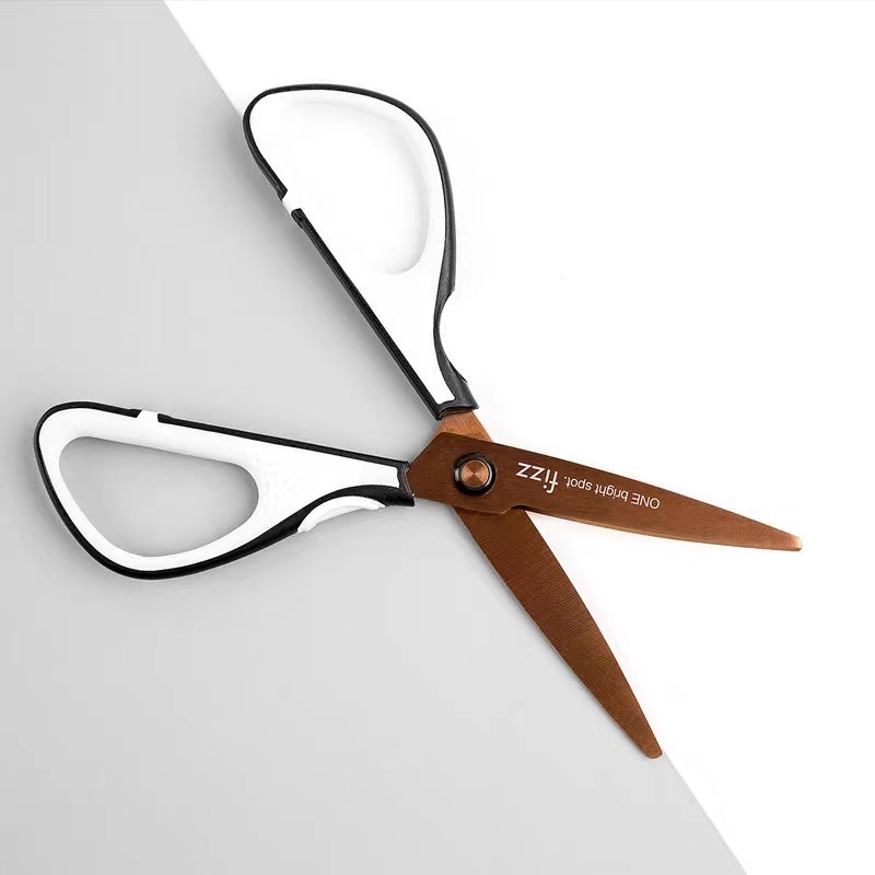 A-TEN INDEED Children Scissors New Design 5" Soft Grip Handle With Skidproof Stripe Student Scissors SC7750