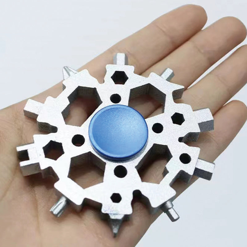 A-TEN INDEED  Hot Gift Snowflake Tablet Fidget spinner Outdoor Multi-purpose EDC stress relief Tool Factory Direct