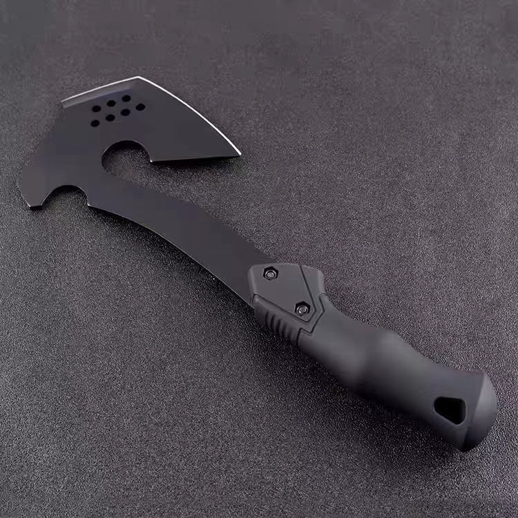 A-TEN INDEED Outdoor Survival Axe Camping Clumps From Logging Axe all Black Like Plastic Handle Multi-Purpose Axe