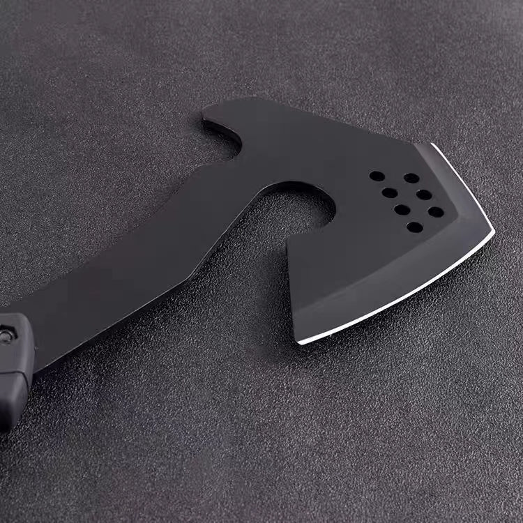 A-TEN INDEED Outdoor Survival Axe Camping Clumps From Logging Axe all Black Like Plastic Handle Multi-Purpose Axe