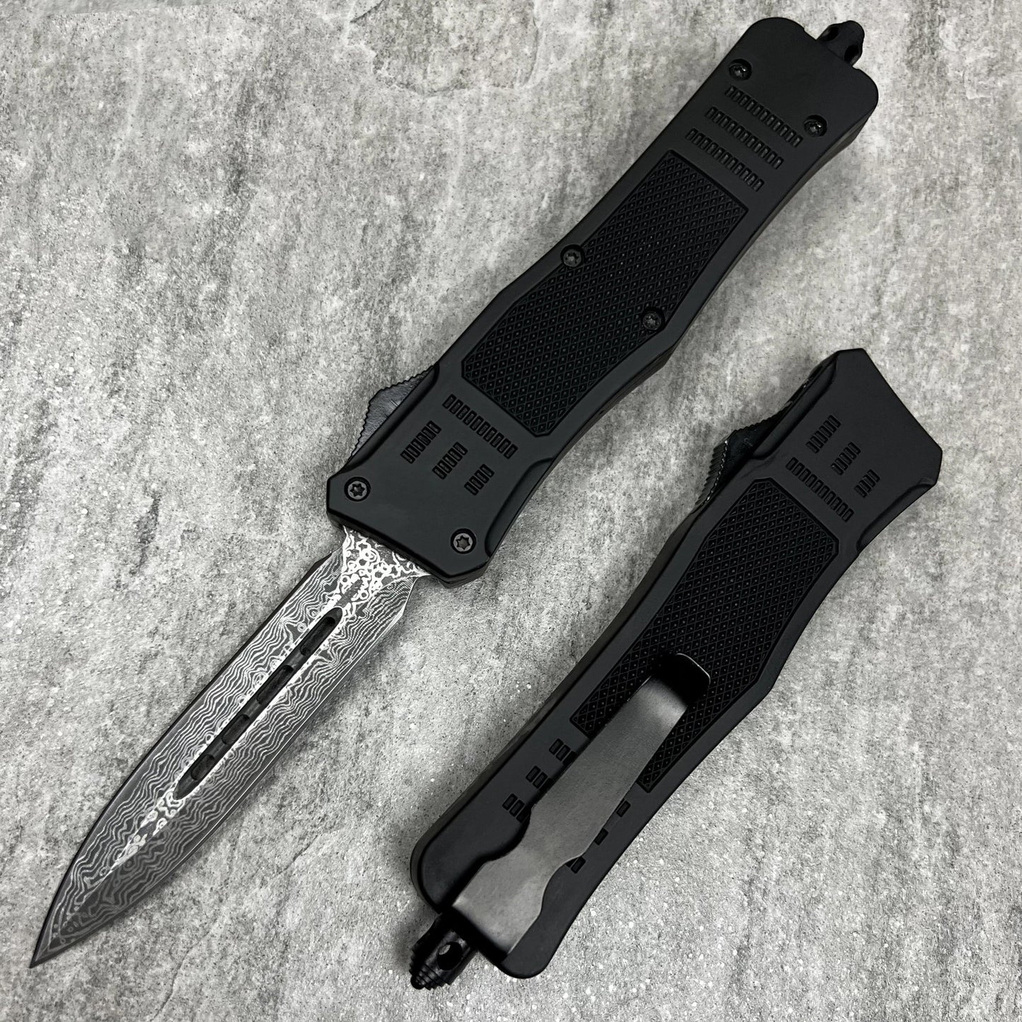 A-TEN INDEED Hot sale by OTF knife Double Knife Folding Outdoor Camping Hunting EDC Tactical Survival Knife 440 Stainless Steel